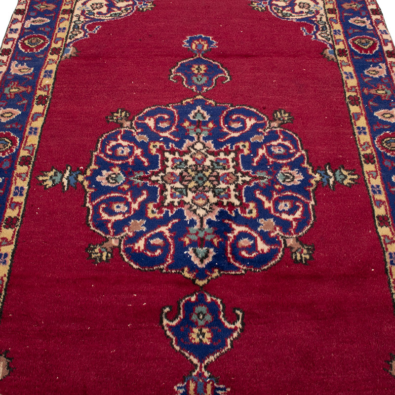Vintage Turkish Hand-Knotted Rug - 3' 11" x 7' 1" (47" x 85") - K0090824