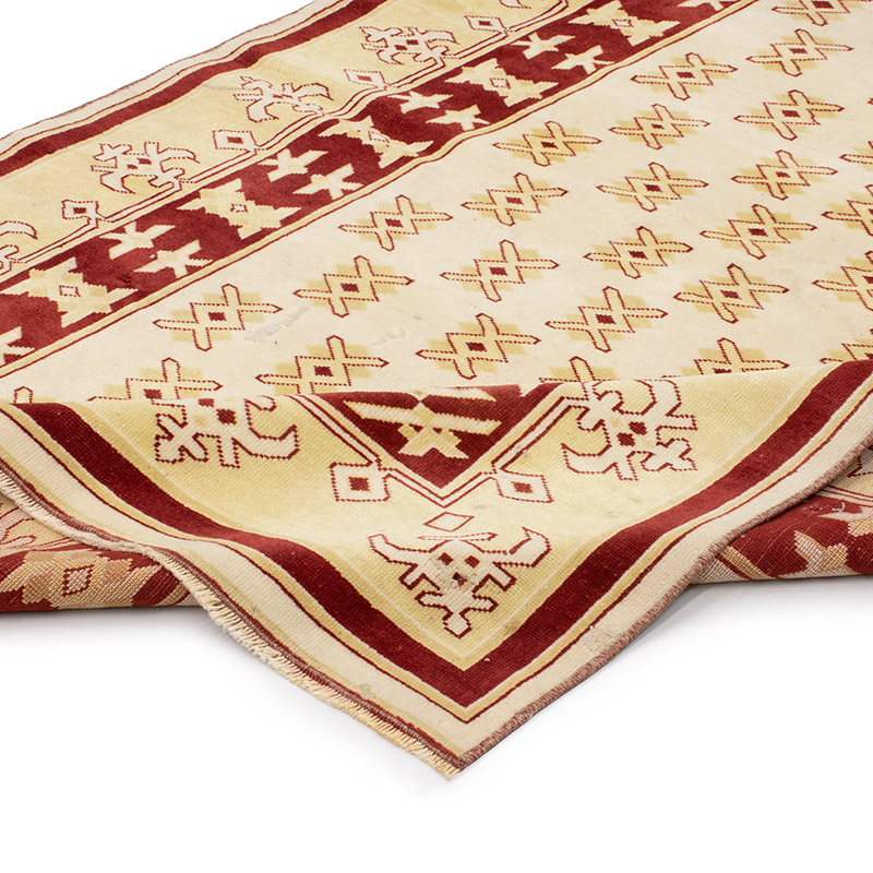 Alfombra Vintage Turca Anudada a Mano - 132 cm x 186 cm - K0090829