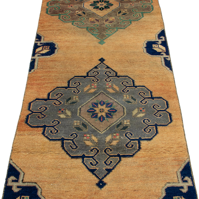 Vintage Turkish Hand-Knotted Runner - 2' 4" x 9' 8" (28" x 116") - K0090830