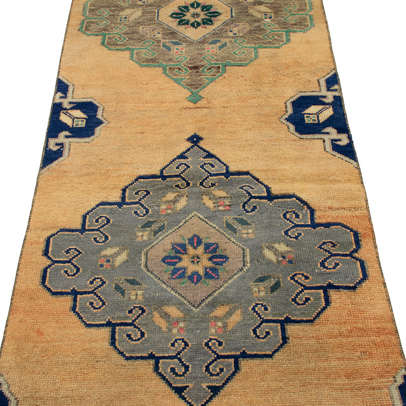 Vintage Turkish Hand-Knotted Runner - 2' 4" x 9' 8" (28" x 116") - K0090830