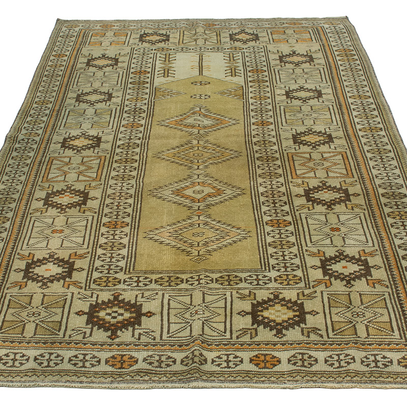 El Dokuma Vintage Hali - 114 cm x 222 cm - K0090833