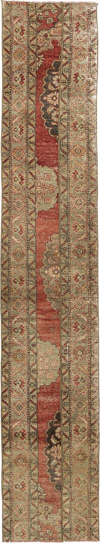 Vintage Turkish Hand-Knotted Runner - 2' 3" x 12' 1" (27" x 145")