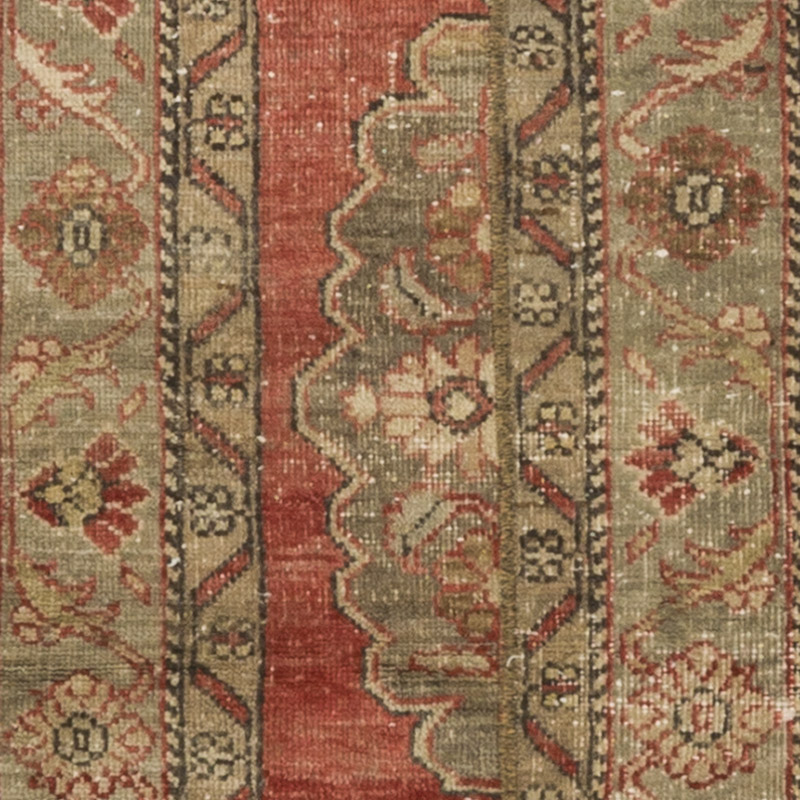 Pasillo Vintage Turco Anudado a Mano - 68 cm x 369 cm - K0090834