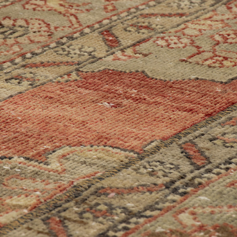 Pasillo Vintage Turco Anudado a Mano - 68 cm x 369 cm - K0090834