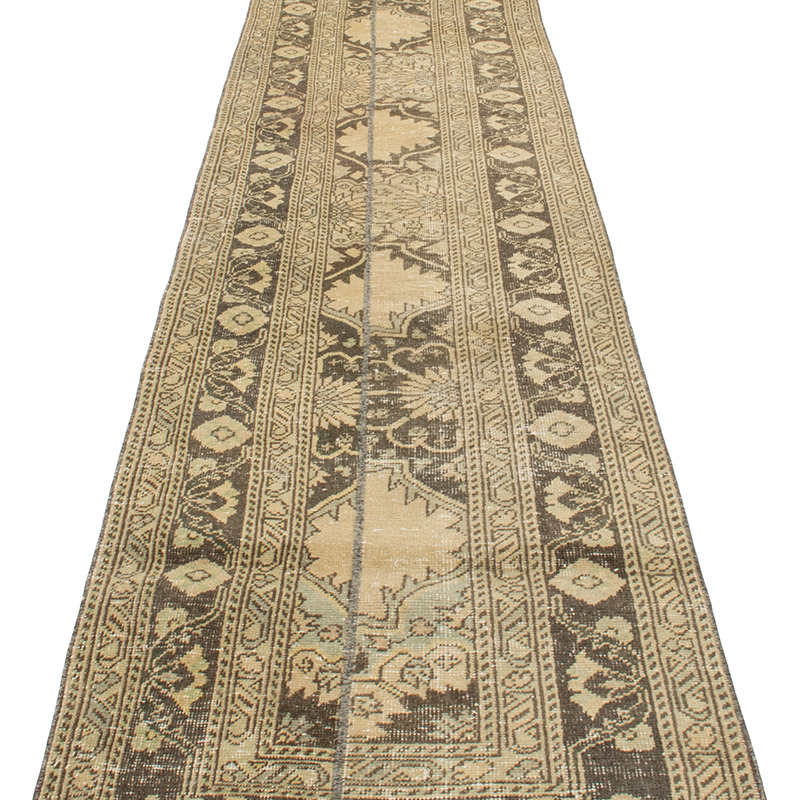 Vintage Turkish Hand-Knotted Runner - 2' 5" x 12' 8" (29" x 152") - K0090836