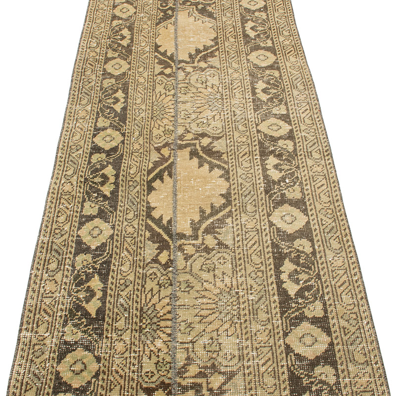 Vintage Turkish Hand-Knotted Runner - 2' 5" x 12' 8" (29" x 152") - K0090836