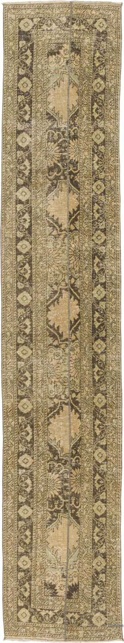 Vintage Turkish Hand-Knotted Runner - 2' 5" x 12' 8" (29" x 152")