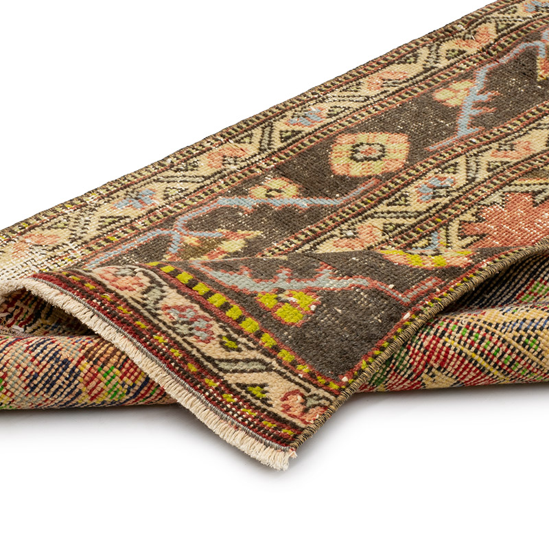 Vintage Turkish Hand-Knotted Runner - 2' 2" x 12' 9" (26" x 153") - K0090838