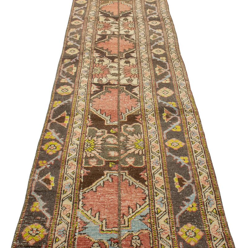 Vintage Turkish Hand-Knotted Runner - 2' 2" x 12' 9" (26" x 153") - K0090838