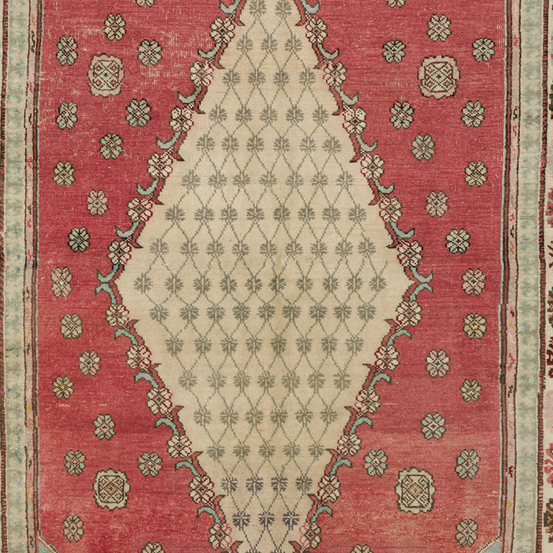 Vintage Turkish Hand-Knotted Rug - 4' 6" x 7' 1" (54" x 85") - K0090841