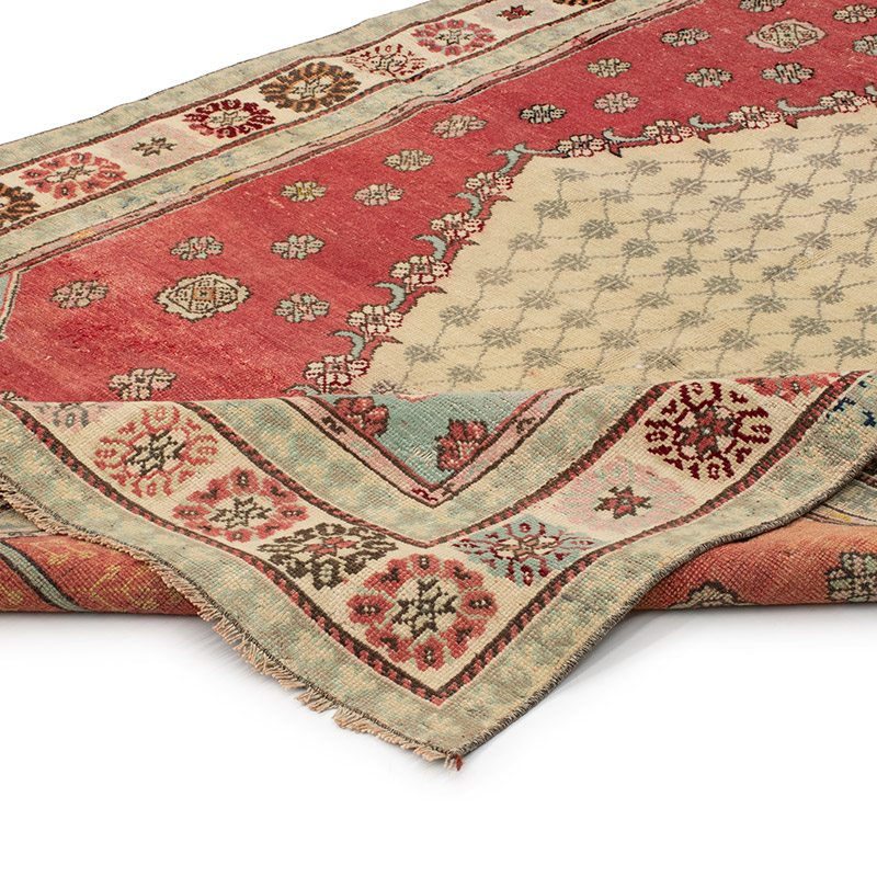Vintage Turkish Hand-Knotted Rug - 4' 6" x 7' 1" (54" x 85") - K0090841