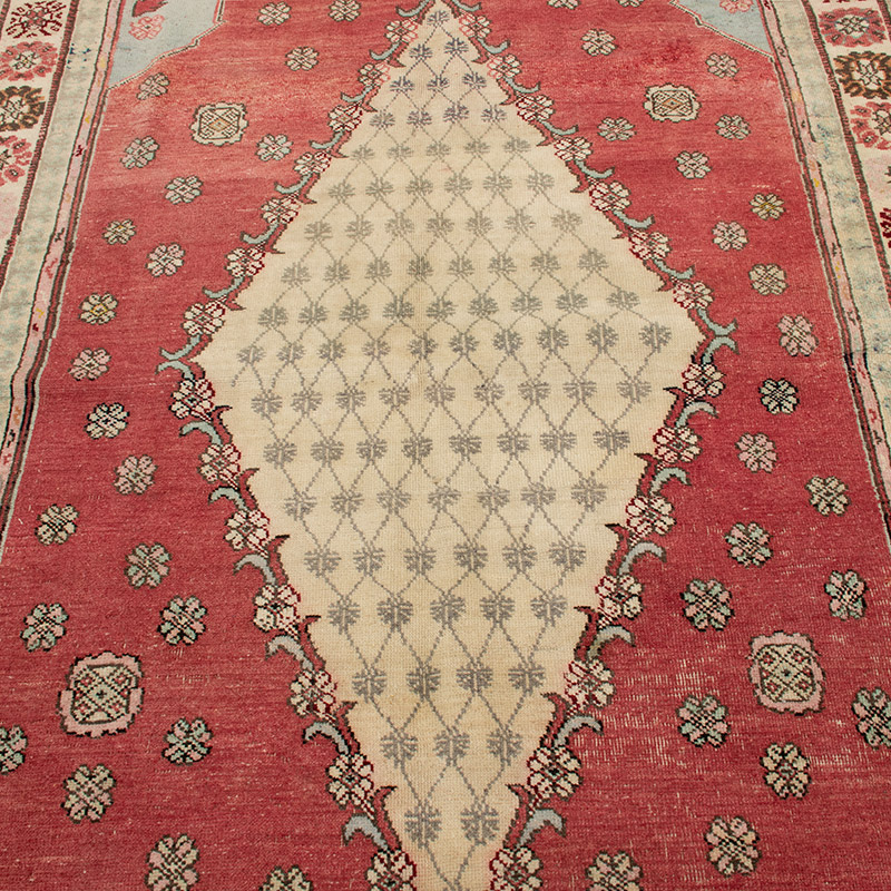 Vintage Turkish Hand-Knotted Rug - 4' 6" x 7' 1" (54" x 85") - K0090841