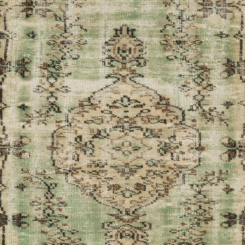 Vintage Turkish Hand-Knotted Rug - 3' 10" x 7' 2" (46" x 86") - K0090846