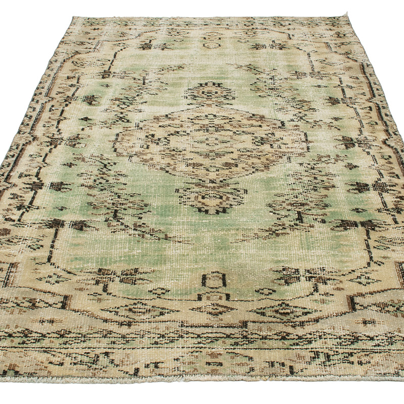 Vintage Turkish Hand-Knotted Rug - 3' 10" x 7' 2" (46" x 86") - K0090846