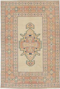 El Dokuma Vintage Hali - 197 cm x 292 cm