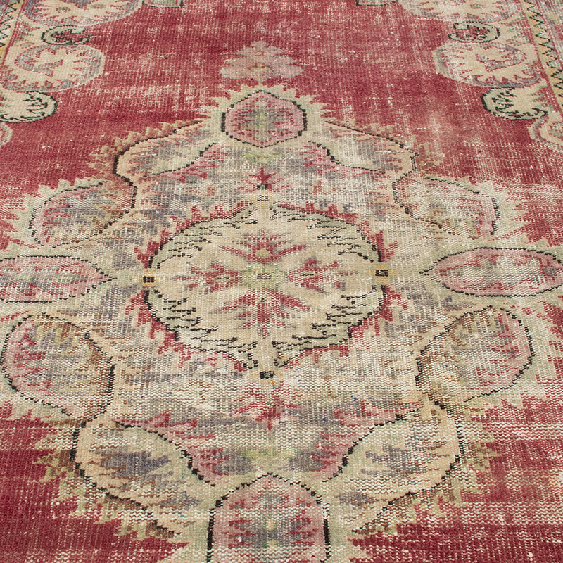 Alfombra Vintage Turca Anudada a Mano - 165 cm x 267 cm - K0090849
