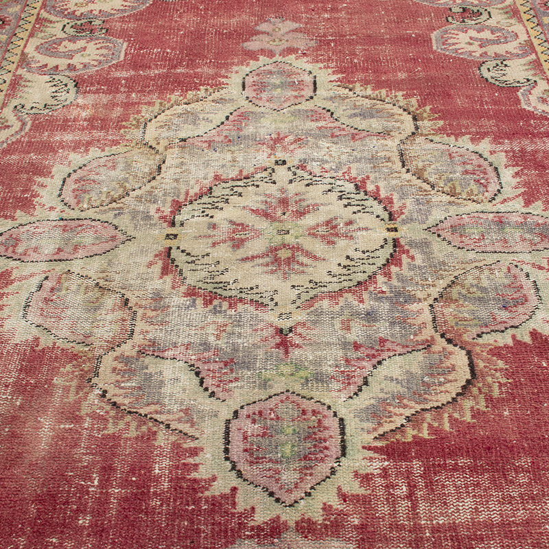 Alfombra Vintage Turca Anudada a Mano - 165 cm x 267 cm - K0090849
