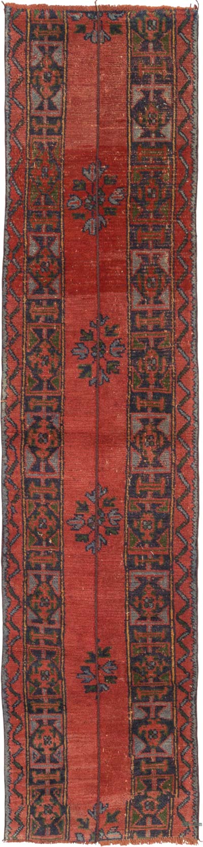 Vintage Turkish Hand-Knotted Runner - 2' 4" x 9' 8" (28" x 116")