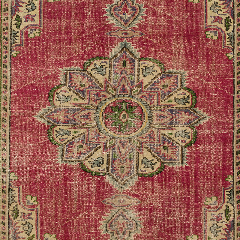 Vintage Turkish Hand-Knotted Rug - 5' 5" x 7' 5" (65" x 89") - K0090854