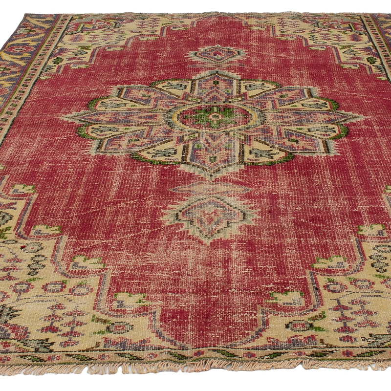 Vintage Turkish Hand-Knotted Rug - 5' 5" x 7' 5" (65" x 89") - K0090854