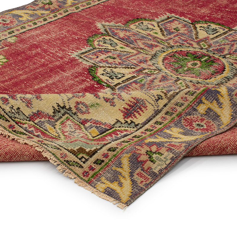 Vintage Turkish Hand-Knotted Rug - 5' 5" x 7' 5" (65" x 89") - K0090854