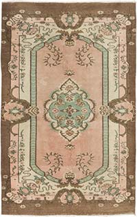 Alfombra Vintage Turca Anudada a Mano - 162 cm x 253 cm
