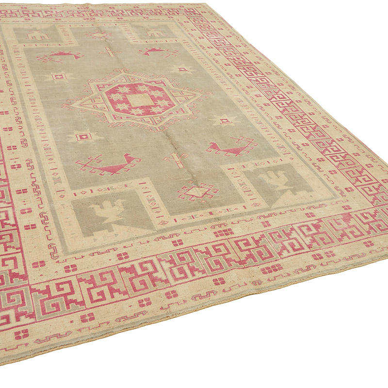 Vintage Turkish Hand-Knotted Rug - 7' 5" x 9' 10" (89" x 118") - K0090856
