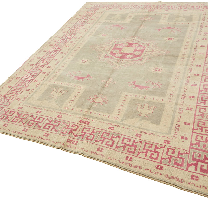 Vintage Turkish Hand-Knotted Rug - 7' 5" x 9' 10" (89" x 118") - K0090856