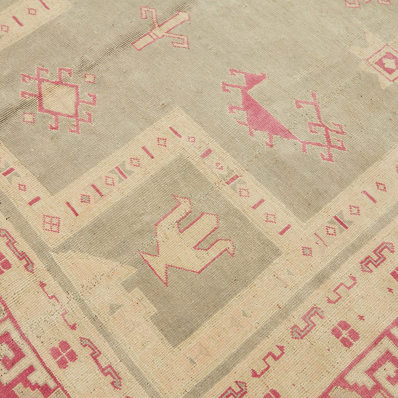 Vintage Turkish Hand-Knotted Rug - 7' 5" x 9' 10" (89" x 118") - K0090856