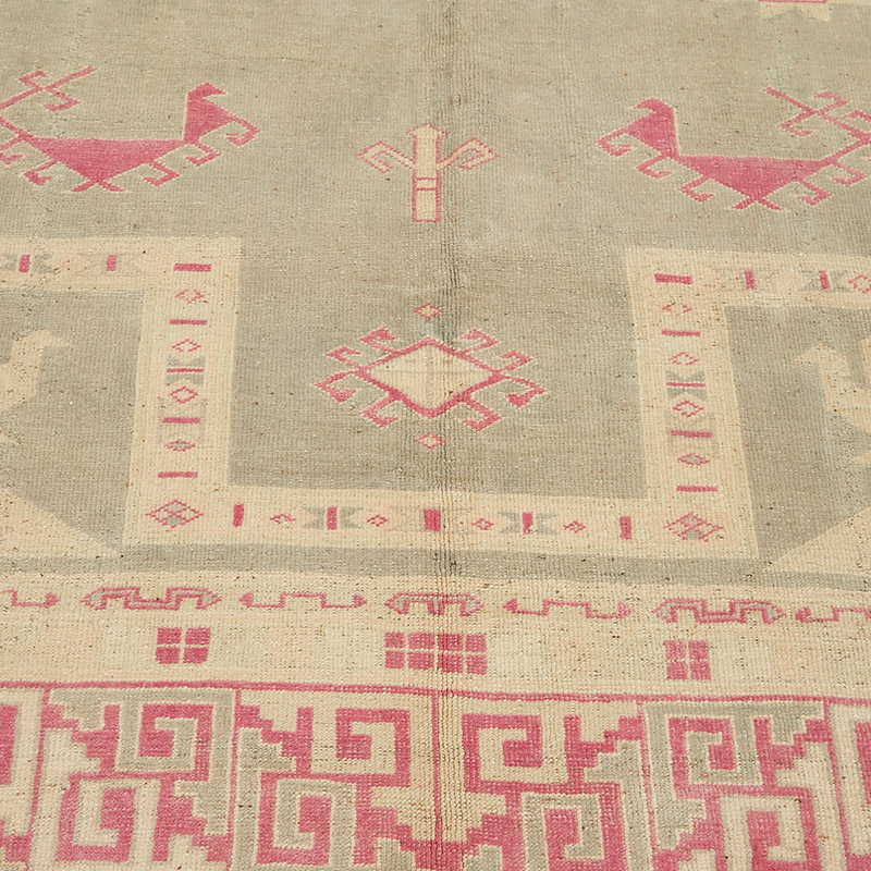 Vintage Turkish Hand-Knotted Rug - 7' 5" x 9' 10" (89" x 118") - K0090856