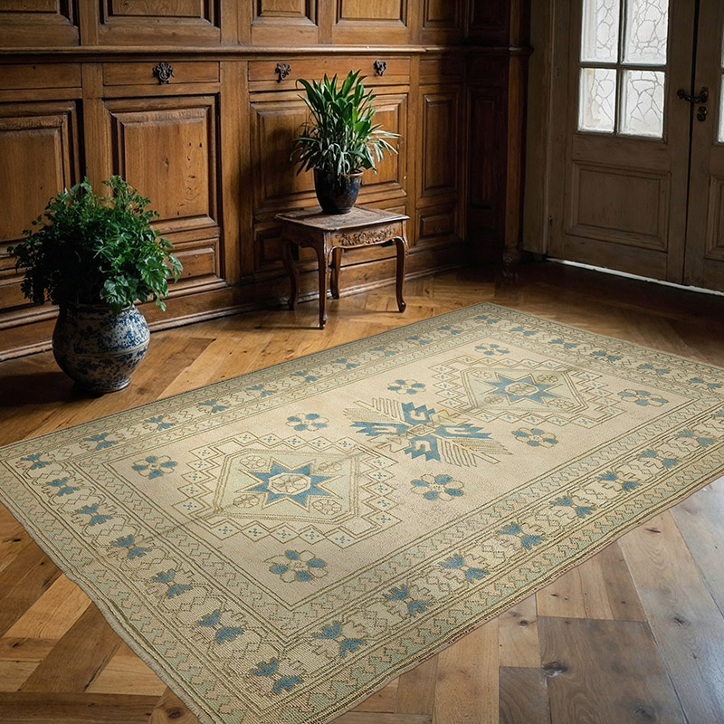 El Dokuma Vintage Halı - 176 cm x 266 cm - K0090859