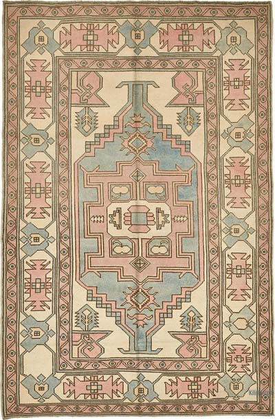 El Dokuma Vintage Halı - 179 cm x 270 cm