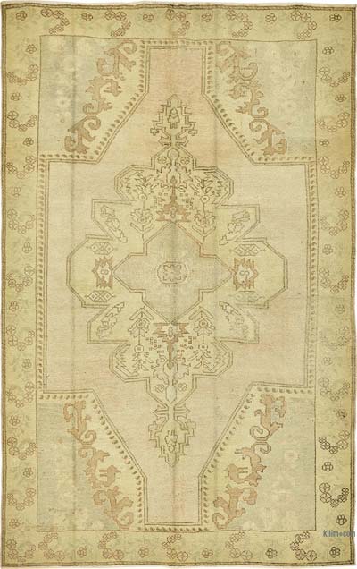 El Dokuma Vintage Halı - 167 cm x 260 cm