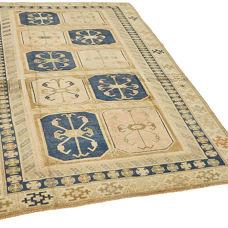 Vintage Turkish Hand-Knotted Rug - 5' 6" x 8' 2" (66" x 98") - K0090867