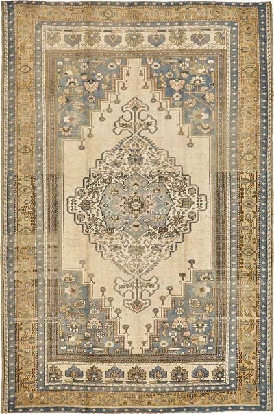 Vintage Turkish Hand-Knotted Rug - 6' 6" x 9' 9" (78" x 117")