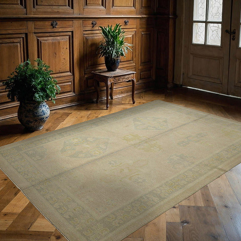 Vintage Turkish Hand-Knotted Rug - 5' 1" x 7' 3" (61" x 87") - K0090871