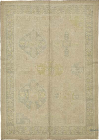 Vintage Turkish Hand-Knotted Rug - 5' 1" x 7' 3" (61" x 87")