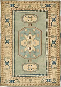 Vintage Turkish Hand-Knotted Rug - 6' 11" x 9' 9" (83" x 117")