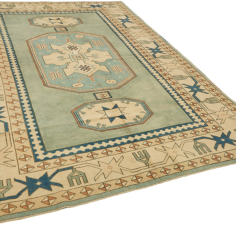 El Dokuma Vintage Halı - 210 cm x 297 cm - K0090874