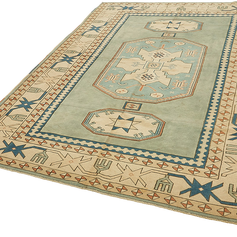 El Dokuma Vintage Halı - 210 cm x 297 cm - K0090874