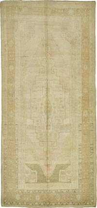 Vintage Turkish Hand-Knotted Rug - 148 cm x 316 cm