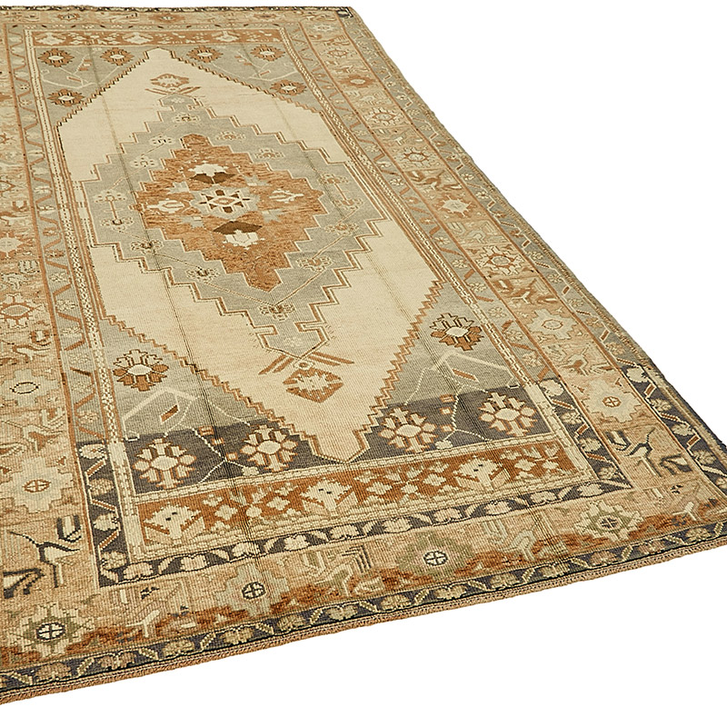 Alfombra Vintage Turca Anudada a Mano - 161 cm x 300 cm - K0090877