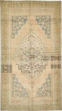 90×126 Vintage Turkish rug オールドキリム Vintage Turkish Hand-Knotted Rug - 6' 5