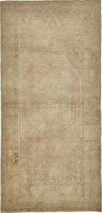 El Dokuma Vintage Halı - 126 cm x 260 cm