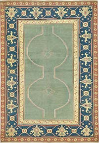Vintage Turkish Hand-Knotted Rug - 4' 11" x 7' 11" (59" x 95")