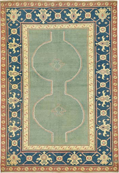 Vintage Turkish Hand-Knotted Rug - 4' 11" x 7' 11" (59" x 95")
