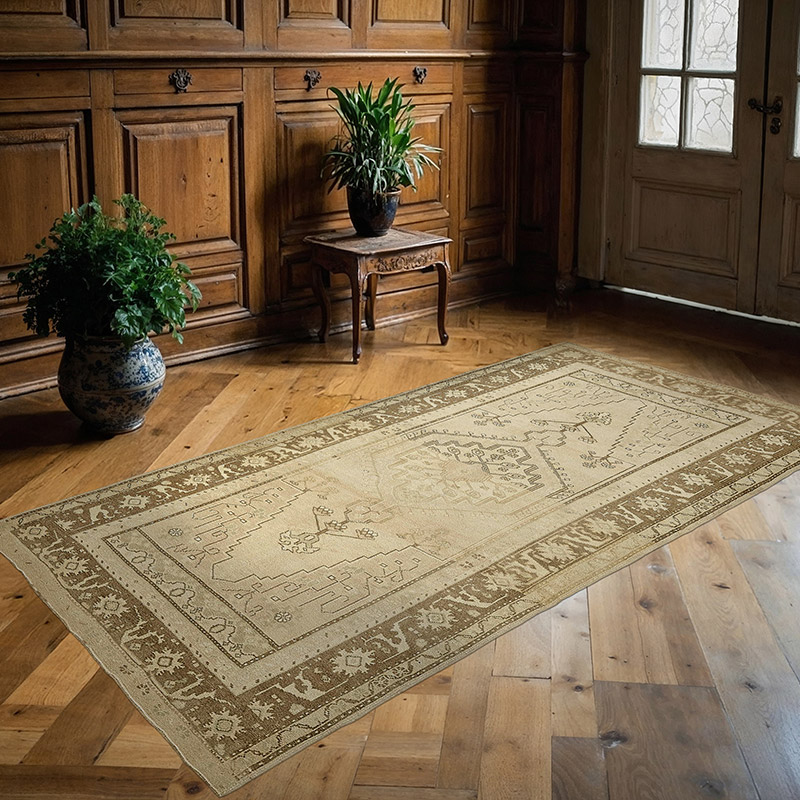 El Dokuma Vintage Halı - 140 cm x 257 cm - K0090887