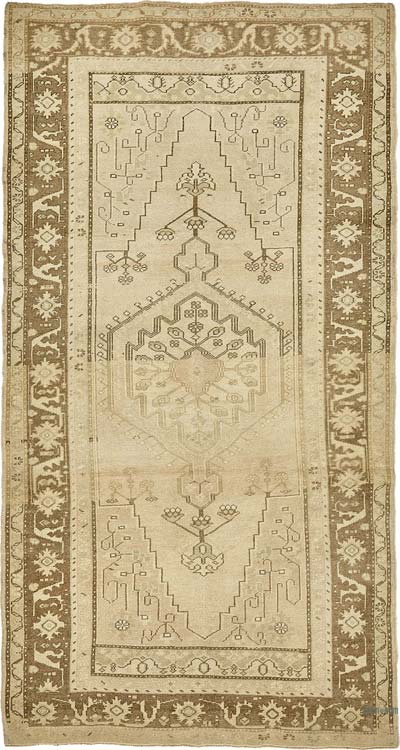 El Dokuma Vintage Halı - 140 cm x 257 cm