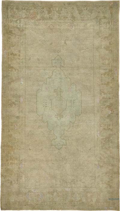 Vintage Turkish Hand-Knotted Rug - 4' 9" x 8'  (57" x 96")