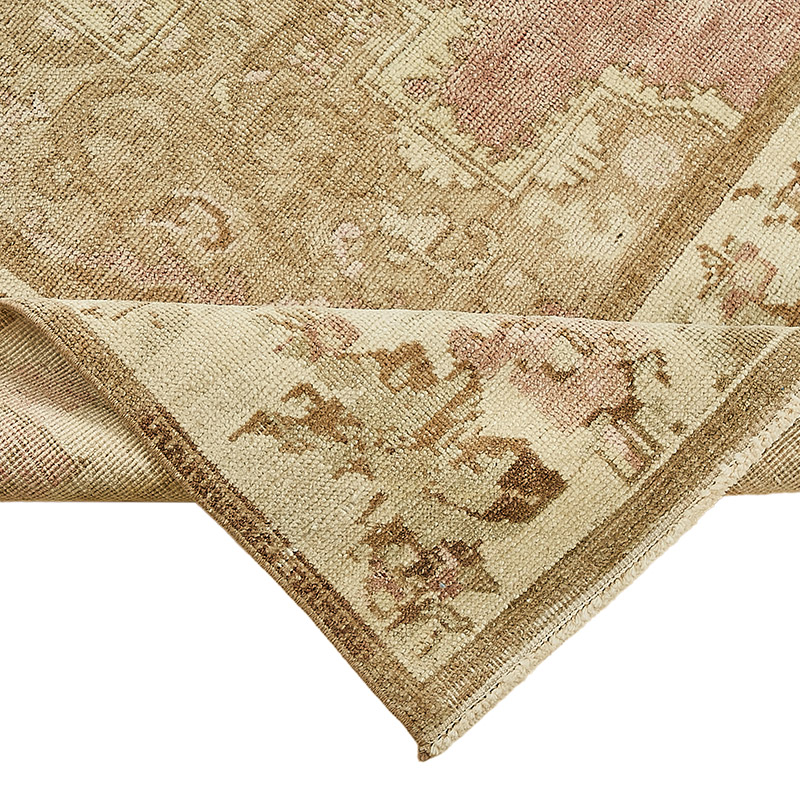 Alfombra Vintage Turca Anudada a Mano - 142 cm x 255 cm - K0090889